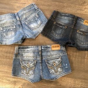 Guess Denim Shorts (Lot of 3)